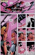 drawing blonde comic color breast_hold superhero shower story shrunken_man indoors ant-man dialogue marvel_comics