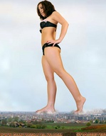giantess crush city mega black_hair destruction barefoot legs belly giantess_katelyn cruel