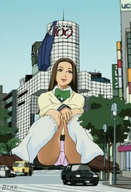 drawing giantess panties city anime shoes blar