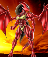 breasts drawing giantess furry dragoness color pose muscles