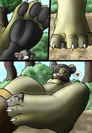 drawing feet vore furry comic color foot_play shrunken_man