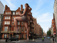 giantess collage city high_heels shrunken_men dark_skin