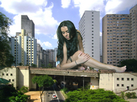 giantess collage city destruction barefoot kristina