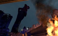 giantess city destruction rampage helicopter fire point_of_view digital_render