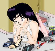 drawing giantess crush feet anime blood gore hino_rei sailor_mars cruel