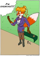 drawing growth furry comic color clothed tearing process fox_girl