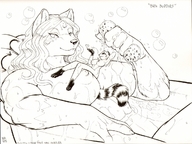 breasts drawing female micro furry bath anime blackrabbit lesbians shrunken_woman women max_blackrabbit between_breasts