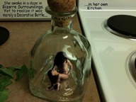 collage nude long_hair story bottle shrunken_woman prisoner