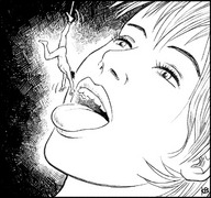 drawing giantess karbo vore monochrome shrunken_men dangle