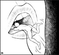 drawing karbo vore monochrome