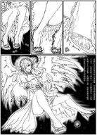 drawing feet giga manga angel space monochrome destruction planet fantasy barefoot high_heels butt_crush anime goddess sandals kafka chinese_text