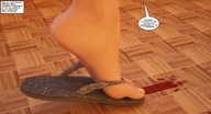 crush feet manga blonde barefoot blood brunette story shrunken_men sandals lingerie jessi_and_vicky tiny_mk digital_render