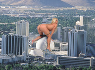 giantess collage city blonde butt high_heels buildings unknown_artist