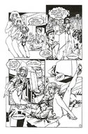 growth giantess manga comic monochrome legs garganta dialogue