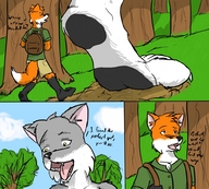 giantess insertion furry macro manga fox mouthplay iverick
