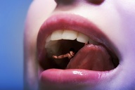 collage vore tongue mouth teeth lips shrunken_men entrapment