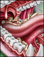 vore dragoness tongue shrunken_men