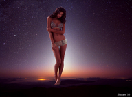 giantess collage giga space barefoot brunette nature shazam