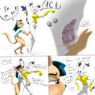 giantess insertion pussy furry macro digimon gatomon multiple_giantesses shrunken_men cat_girl eyeofcalamity