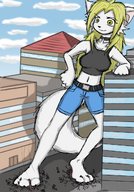 drawing giantess crush feet furry mega color
