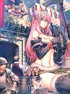 drawing giantess fantasy anime mini mini_giantess shrunken_men sitting