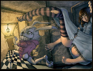 growth giantess stockings socks alice_in_wonderland hall randis_alsion ripped_clothing