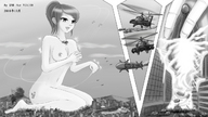 breasts giantess pussy feet mega monochrome cum destruction cars helicopter legs xnr
