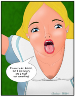 drawing growth giantess vore blonde color tongue zorro64 alice_in_wonderland disney