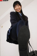 feet soles shoes smiling asian uniform nylons low_view point_of_view