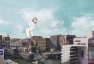 drawing giantess city anime underwear
