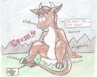 furry anthro giant male butt_crush goat