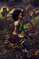 feet boots dark_skin artistic skirts shrunken_city fairies