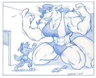 furry macro wolf help mataki workout