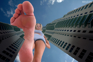 giantess collage feet mega barefoot looking_down shazam point_of_view looking_at_viewer