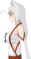 breasts drawing giantess ochiko_terada anime shrunken_men kitsune fox_girl