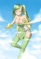 drawing giantess giga ochiko_terada anime sky
