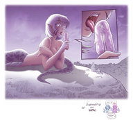 giantess karbo nude vore tongue shrunken_woman cruel snake_girl gamera