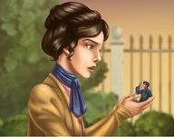 drawing handheld anime brunette shrunken_men hand