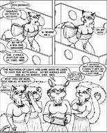 drawing furry comic monochrome shrunken_man