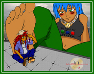 giantess feet blushing shrunken_men lora