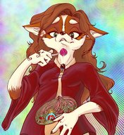 drawing vore furry dog anime fox stomach_view