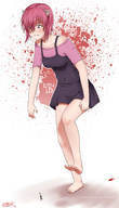 drawing crush micro feet color anime blood dfer32 shrunken_men elfen_lied