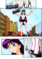 giantess crush city destruction sailormoon women