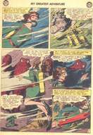 breasts drawing giantess manga mega color skirt brunette underwater costume my_greatest_adventure doom_patrol octopus belt dialogue flippers dc_comics scuba_mask bare_legs elasti-girl negative_man scuba_gear torpedo rita_farr