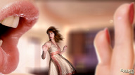 teeth lips red_hair hand shrunken_woman blow spawngts