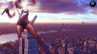 giantess mega destruction skyscraper king_kong lady_gaga new_york_city empire_state_building