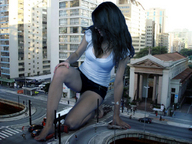 giantess crush collage city clothed