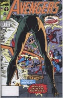 drawing giantess manga mega color butt comic_cover avengers costume cape hands_on_hips thor captain_america spider-man marvel_comics sersi