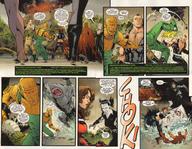 drawing giantess mega comic color water brunette volcano fighting giantesses costume doom_patrol bane dialogue scandal dc_comics elasti-girl black_alice secret_six ragdoll robotman negative_man bumblebee rita_farr king_shark catman