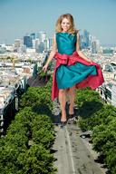 giantess blonde high_heels wonderslug dress legs billie_piper
